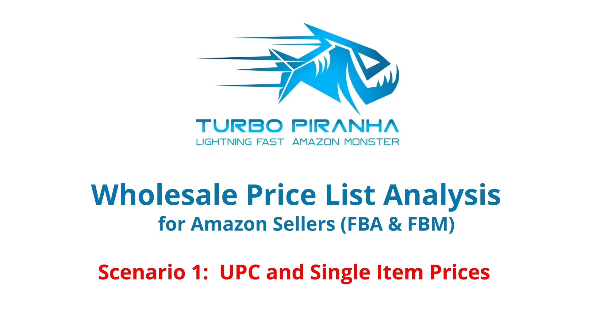 Wholesale Price List Analysis Video